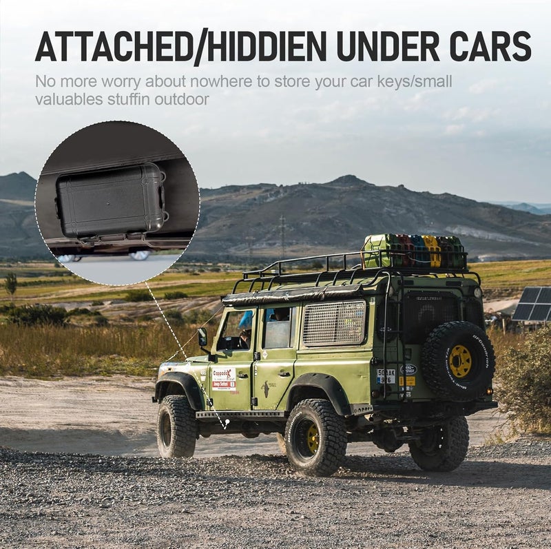 MILADA Magnetic Key Box for Under car,Magnetic Key Holder for car,Hide a Key Magnetic car,Key Hider for car,Waterproof IPX7 Hider Outside - Image 3